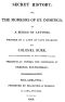 [Gutenberg 59533] • Secret History; or, the Horrors of St. Domingo / In a Series of Letters, Written by a Lady at Cape Francois, to Colonel Burr, Late Vice-President of the United States, Principally During the Command of General Rochambeu